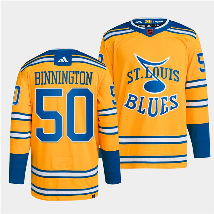 Men's St. Louis Blues #55 Colton Parayko Yellow 2022-23 Reverse Retro Stitched Jersey